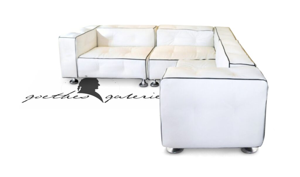 Bretz Bretz Don Corleone Ledersofa - ein billiges Schnäppchen! 3 Riesensofa Bretz Don Corleone creme weiß Ledersofa