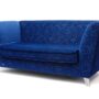 BRETZ Cultsofa MONSTER 2-Sitzer Samtstoff blau – TOP Zustand
