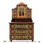 bemalter Bauernschrank antik Barock Maria