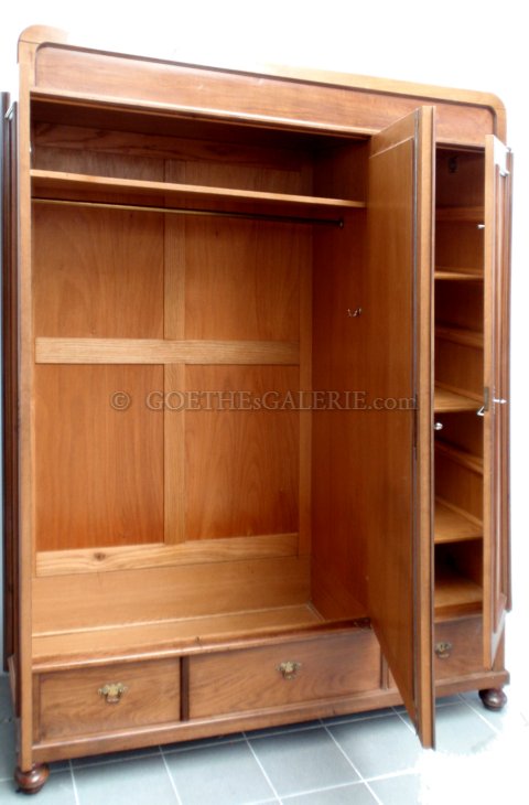 Jugendstil antik Kleiderschrank spiegel
