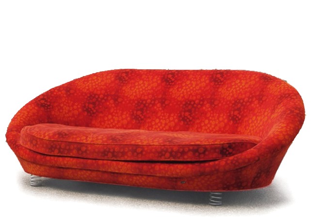 Read more about the article Designersofa BRETZ Pool Ufo spacerot – teilbare Schönheit