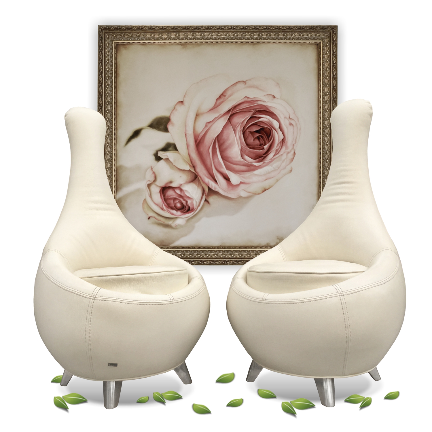 Read more about the article Bretz Sessel Jeannie creme Lederstühle