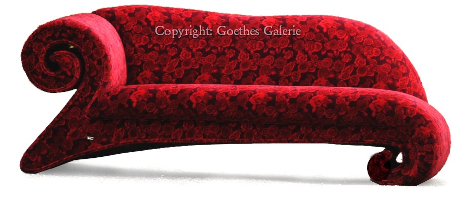 Read more about the article BRETZ Cultsofa Mammut – Recamiere mit Rosenstoff