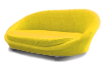 Read more about the article Designersofa BRETZ Pool Sofa groß Kräuselvelour gelb