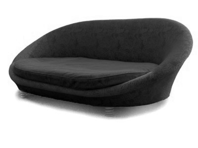 Read more about the article Designersofa BRETZ Pool Ufo Kräuselvelour schwarz