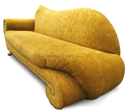 Read more about the article BRETZ GAUDI Recamiere gelb Glamoursamt Traumstück!