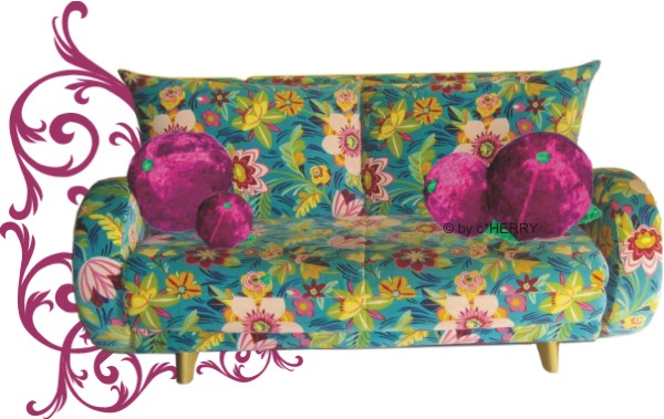 Read more about the article BRETZ Cultsofa POPEYE „SÜDSEE“ – das ausziehbare Designer Bettsofa