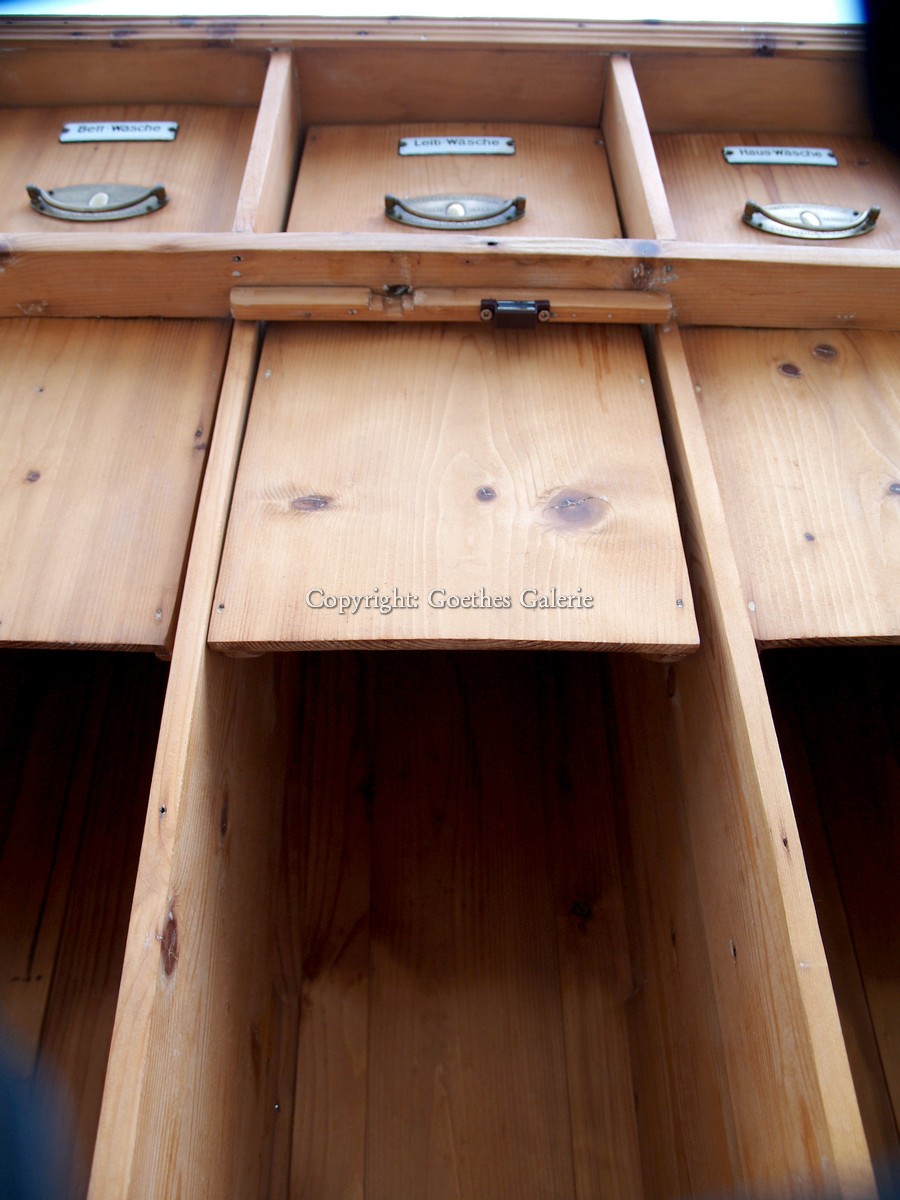 Wäschesortierschrank antik massivholz Küchenschrank Antiquität Bäuerlich