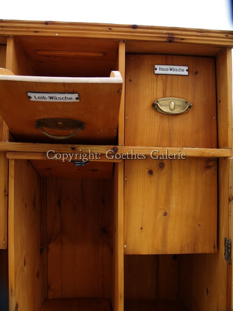 Wäschesortierschrank antik massivholz Küchenschrank Antiquität Bäuerlich Bauernschrank