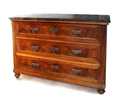 Read more about the article Gründerzeit Kommode um 1880 mit Schubladen und Marmorplatte