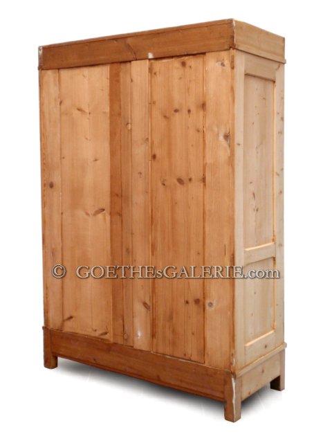 Massivholz antiker Bauernschrank Jugendstil Antiquität Bäuerlich Kleiderschrank Garderobe