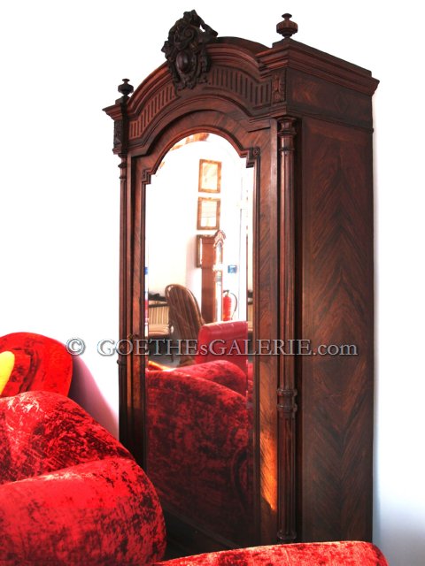 Empire Jugendstil Spiegel Möbel antiker Schrank groß