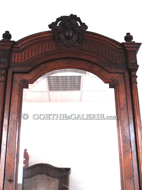 Empire Jugendstil Spiegel Möbel antiker Schrank groß