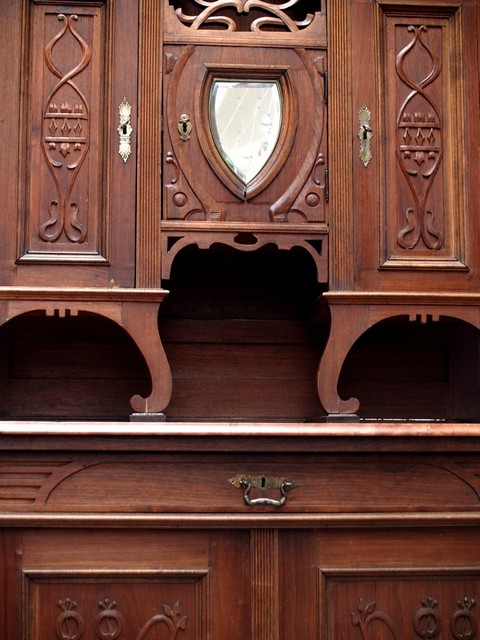 Jugendstil Möbel Buffet 5 Jugendstil antik Möbel Peitschenschlag Marmor Kredenz Antiquität shop kaufen