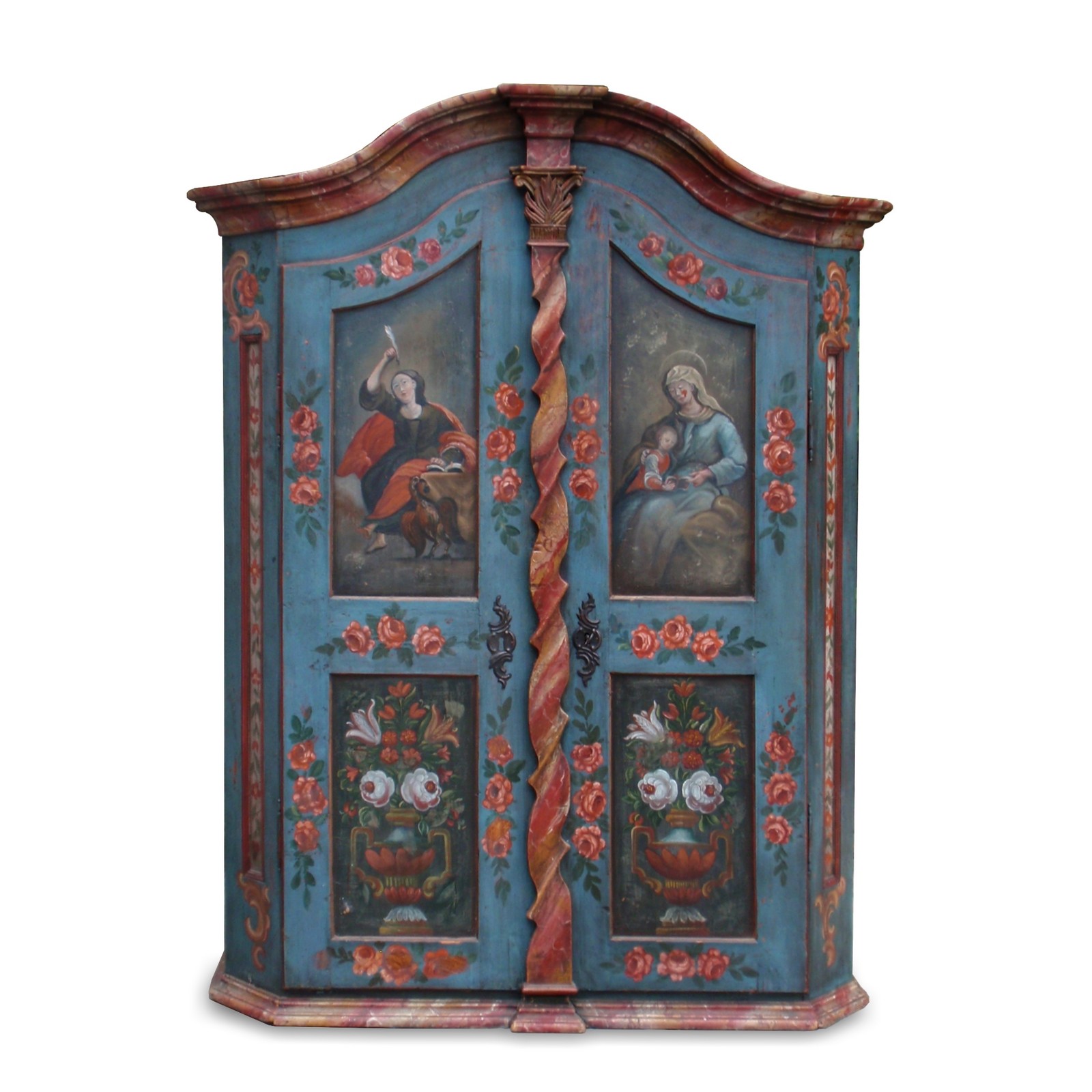 Read more about the article Antiker Schrank – hl. Anna lehrt Maria das Lesen