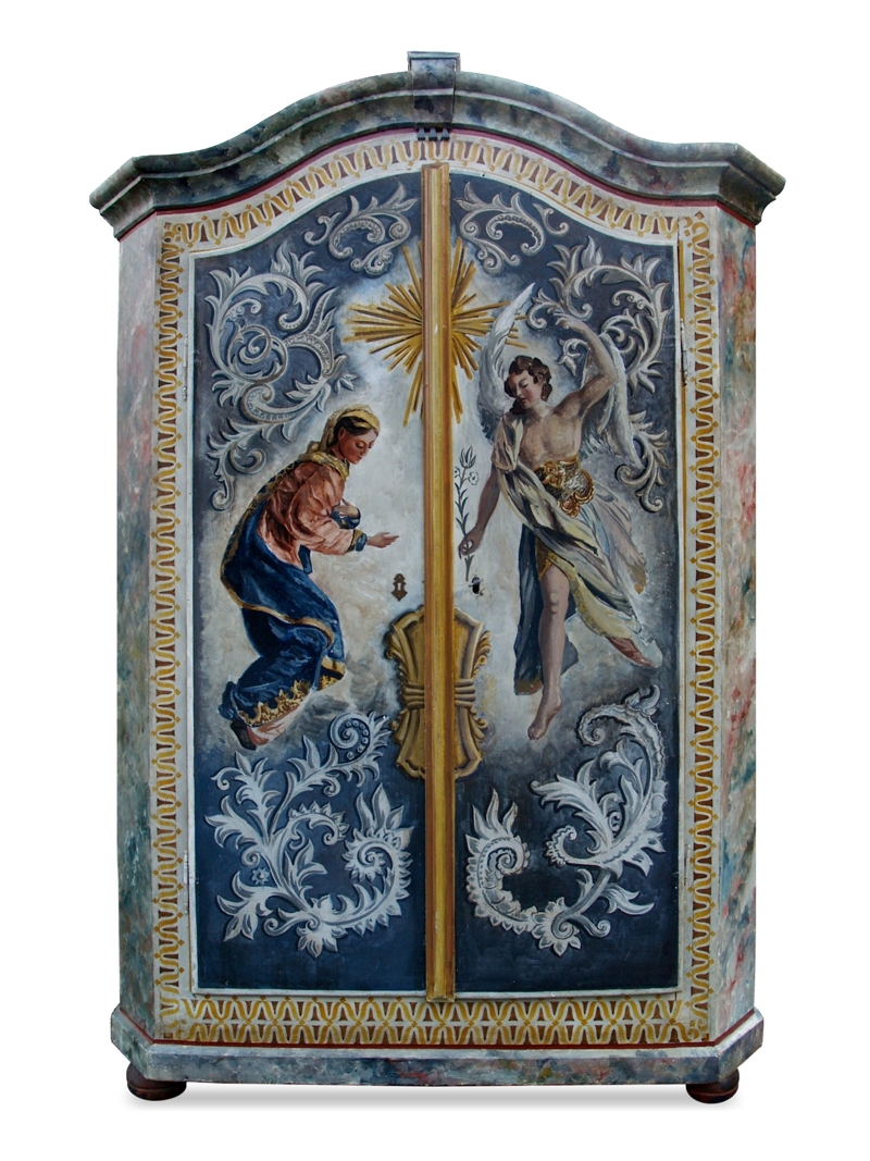 Read more about the article Bauernschrank Gabriel & Maria „Verkündigung“