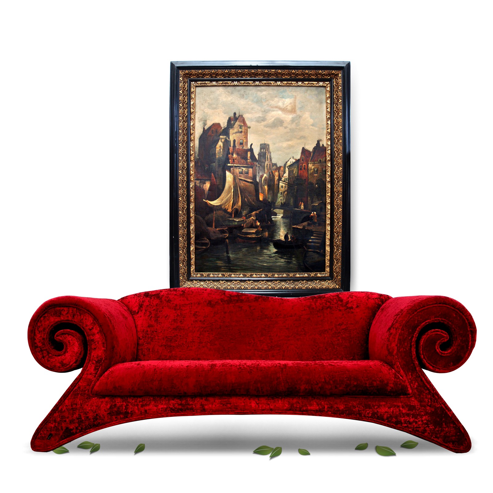 Read more about the article Bretz Mammut rotes Glamoursamt Sofa