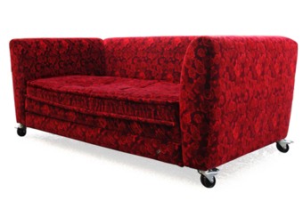 Read more about the article BRETZ MONSTER Sofa, Bettsofa Rosenstoff Ausstellungsstück!