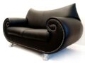 Read more about the article Bretz Sofa 2-Sitzer Gaudi schwarzes Ledersofa wie neu