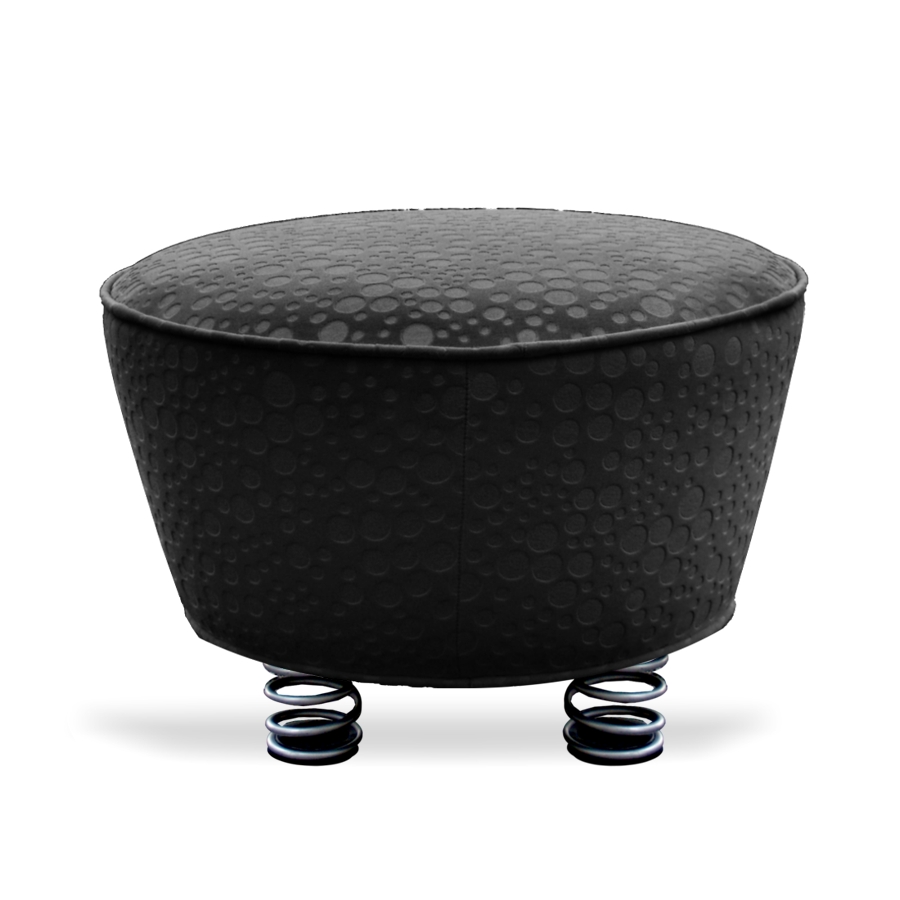 Read more about the article Designklassiker Ufo BRETZ Pool Hocker schwarzes Sitzmöbel