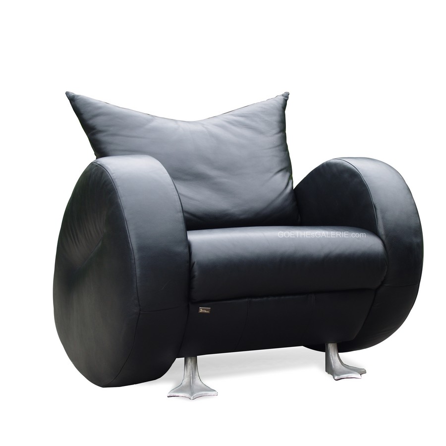 Read more about the article BRETZ STUHL Popeye, Leder SESSEL schwarz