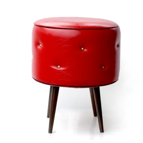 Read more about the article 60er Jahre Retro Hocker, das Stauraumwunder.