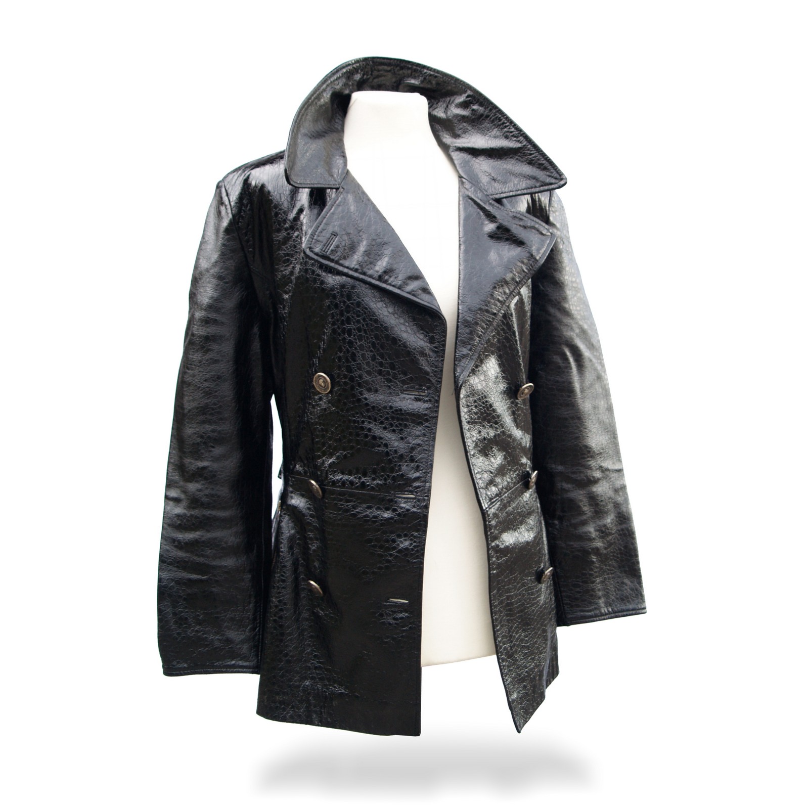 Read more about the article Mantel breiter Kragen Versace Neuwertig