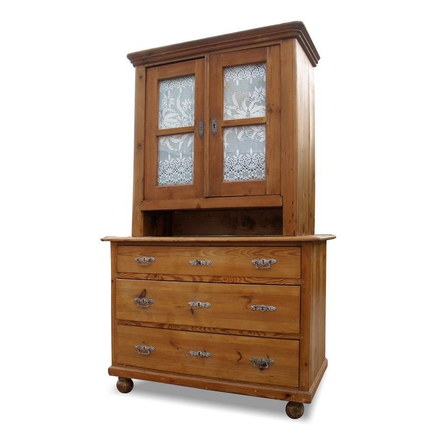 Read more about the article Buffet Küchenschrank antik Kommode + Aufsatz