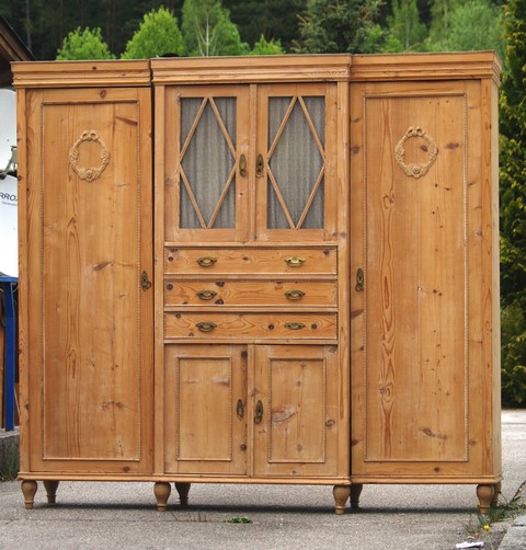 Küchenschrank antik Omas Massivholz Antiquität kaufen Shop Requisite Kredenz Bauernschrank Küche