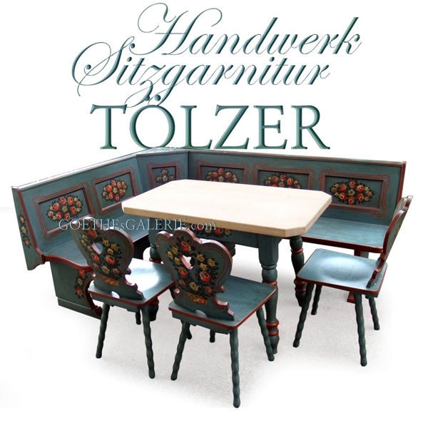 Read more about the article Landhausmöbel SET bestehend aus Bauerntisch, Sesseln, Eckbank