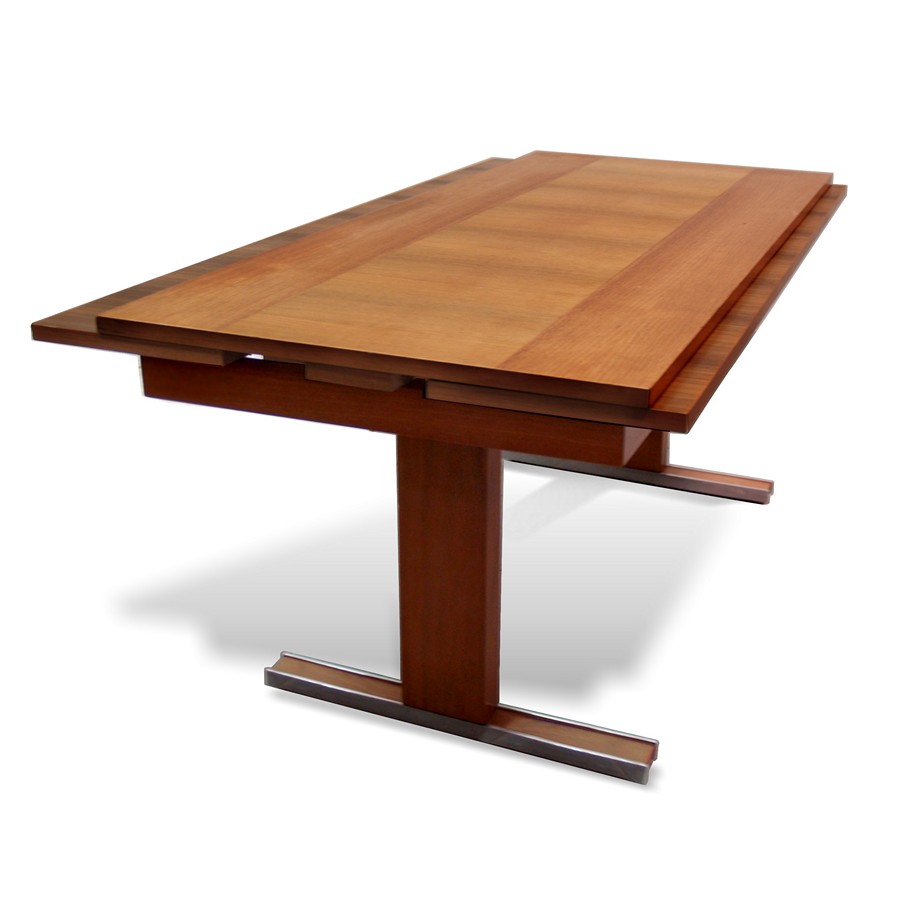 Read more about the article Retro Funktionsmöbel, auszieh- u. höhenverstellbarer Tisch