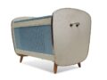 Read more about the article Vintage Wäschetruhe / Retro Hocker 50er-Jahre himmelblau