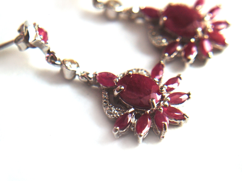 rubine ohrstecker ohrringe 925 silber 1 3