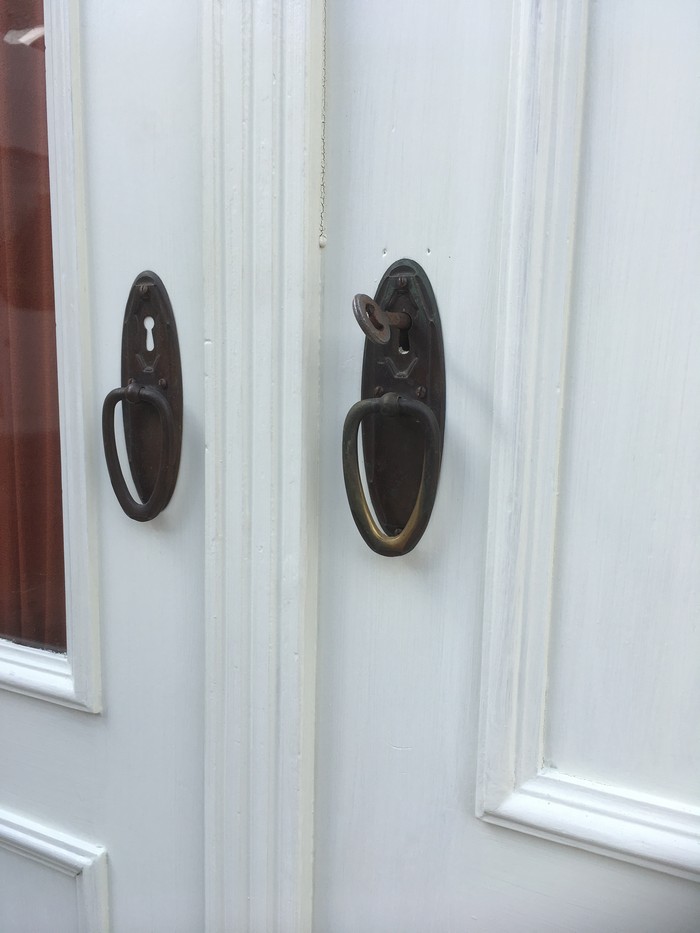 Kleiderschrank weiß antik Dielenschrank Jugendstil