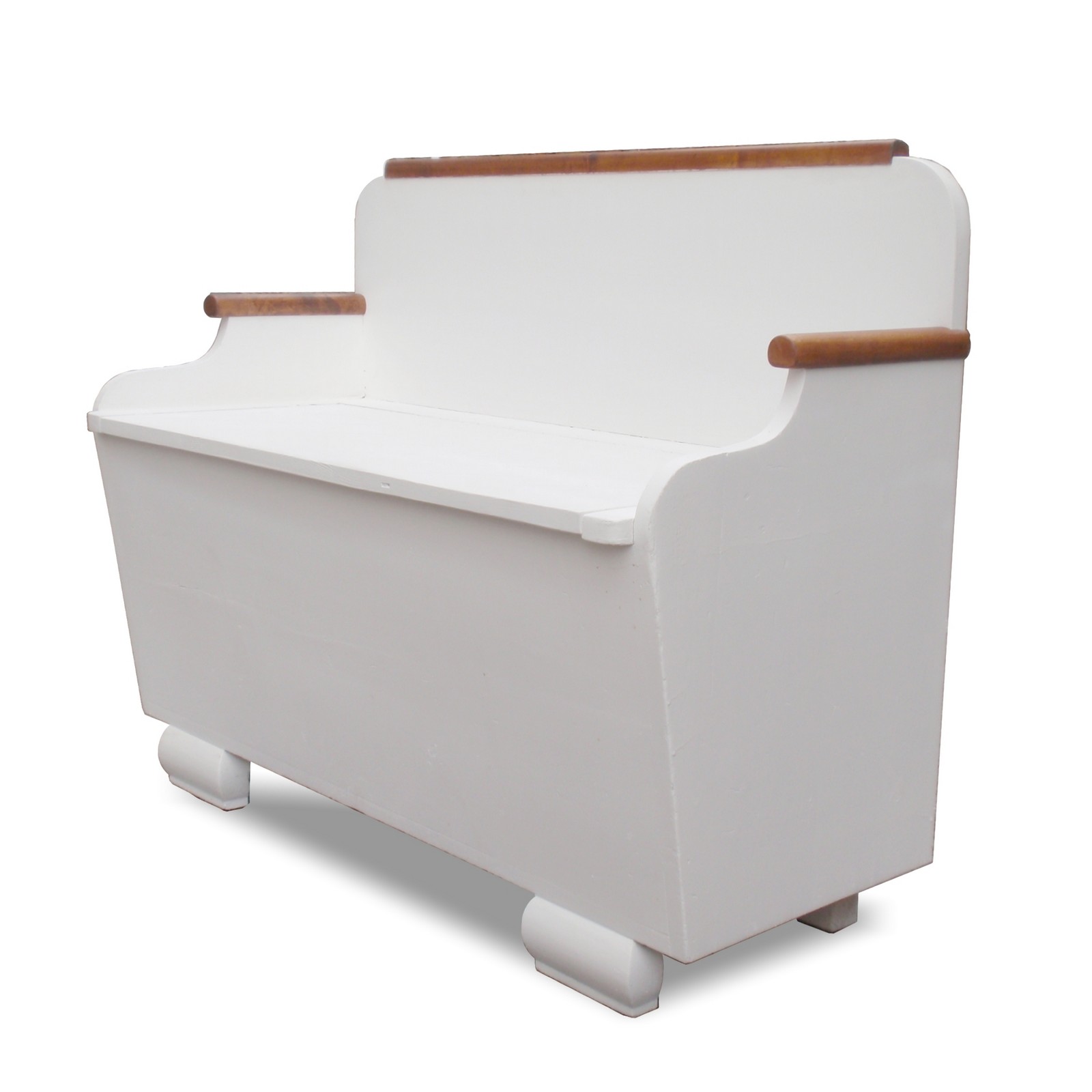 You are currently viewing Truhenbank antike Vintage Küchenbank weiß