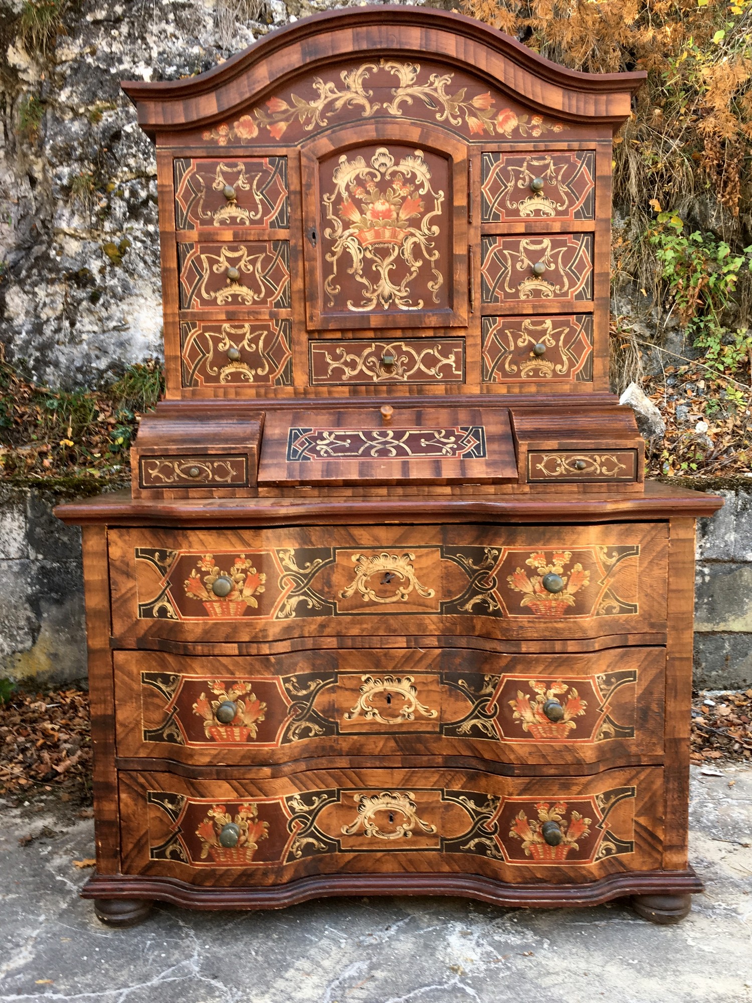 Tabernakel Antiker Bauernschrank Antiquität Barock Vollholz Möbel