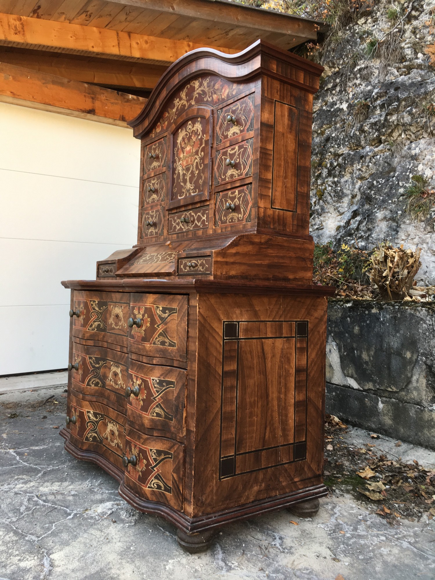 Tabernakel Antiker Bauernschrank Antiquität Barock Vollholz Möbel