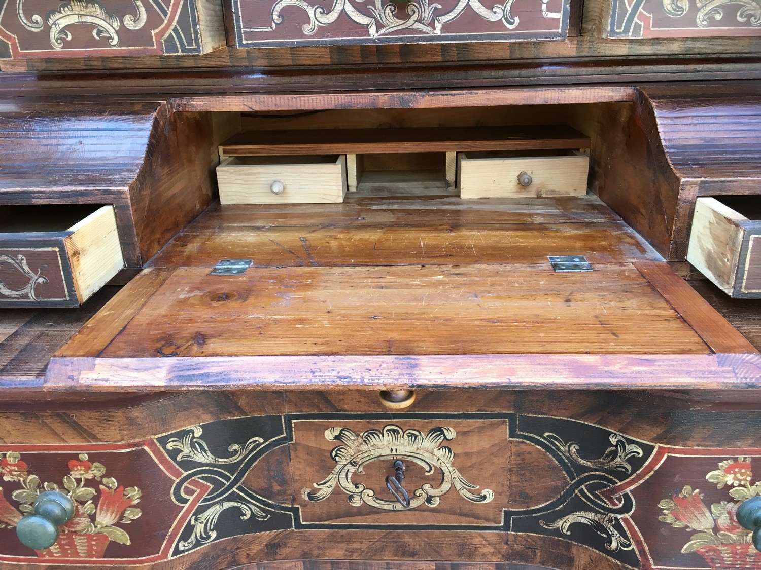 Tabernakel Antiker Bauernschrank Antiquität Barock Vollholz Möbel