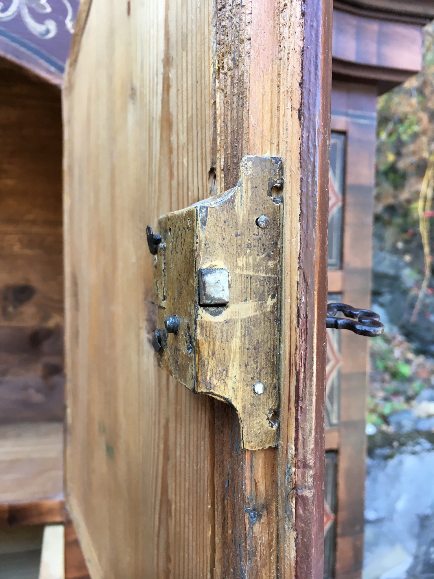Tabernakel Antiker Bauernschrank Antiquität Barock Vollholz Möbel