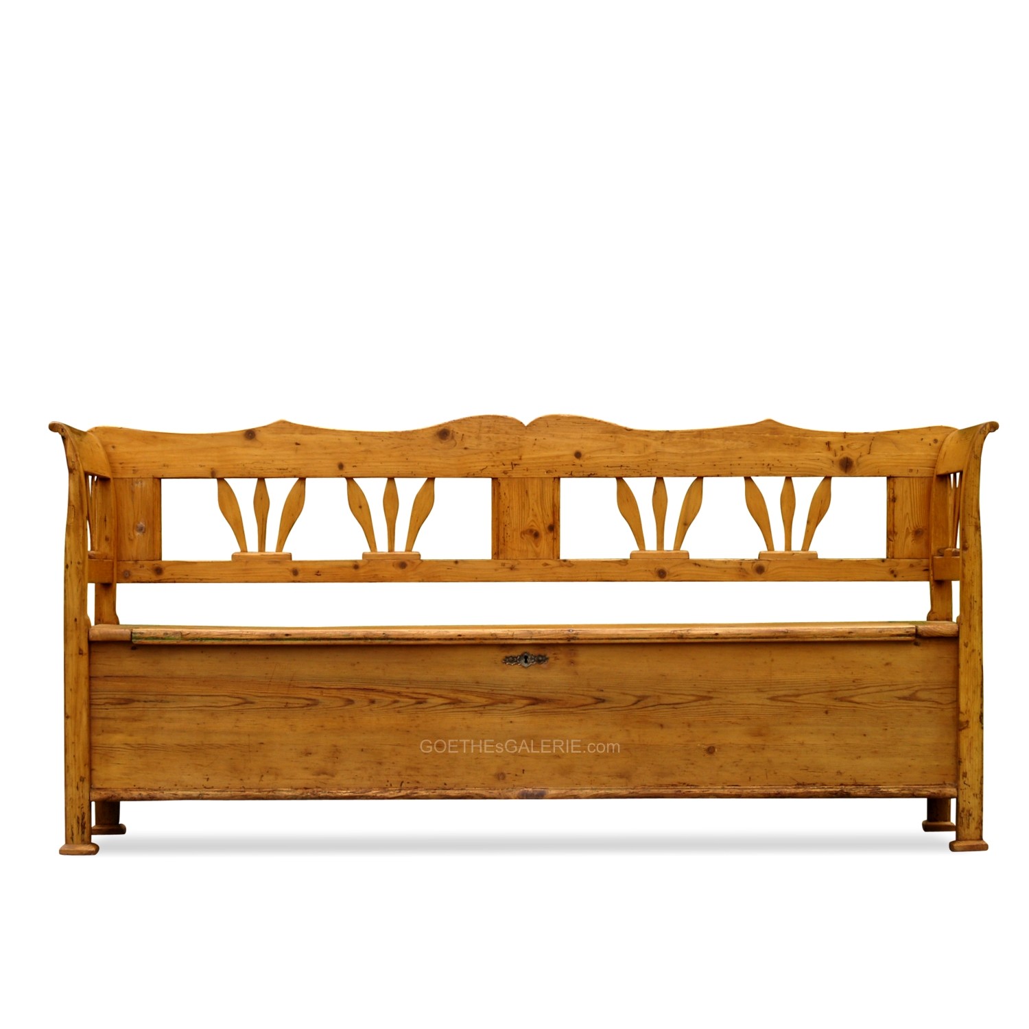 Read more about the article Truhenbank antik Naturholz Küchensitzbank