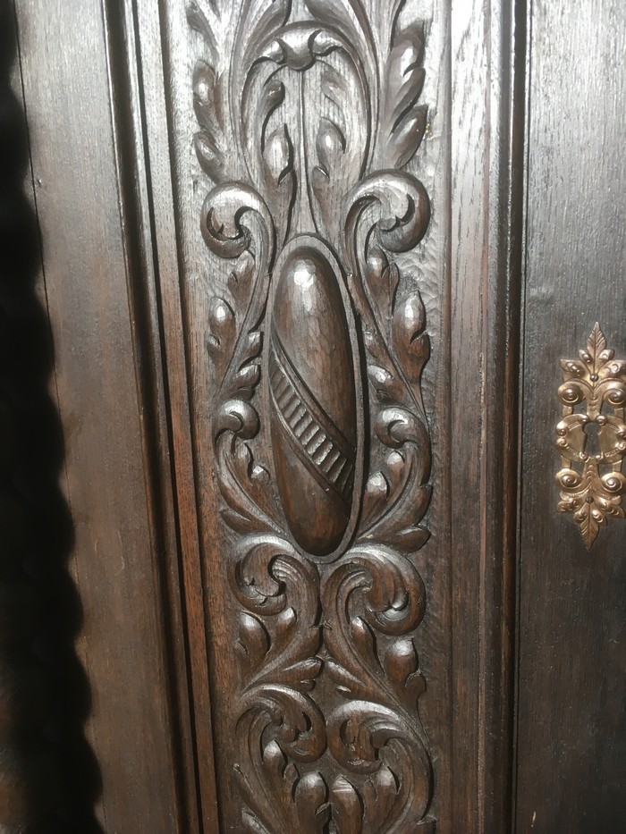 Antiker Schrank Vertiko Antiquität kaufen shop Schrank Gründerzeit Muscheln Antiquität kaufen Möbel