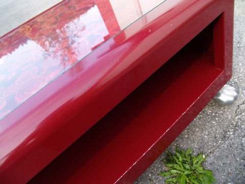 Bretz sofa designklassiker metall couchtisch rot fat boy