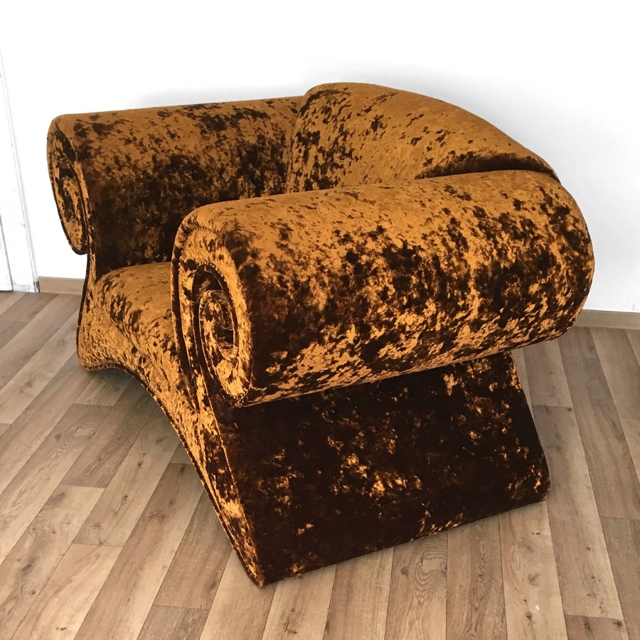 Bretz Mammut gold Stuhl gebraucht secondhand ausstellungsstück