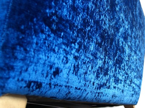 Original Bretz Sofa Samtstoff blau Glamoursamt Bettsofa