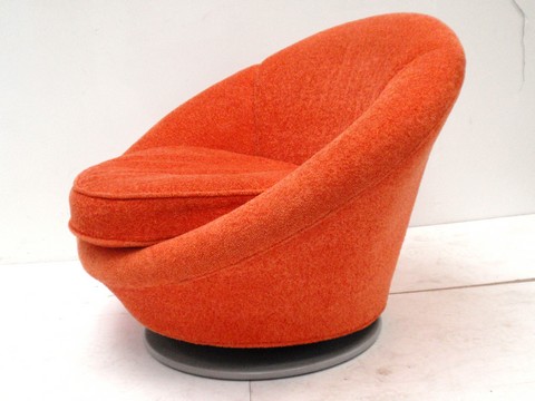 OLYMPUS DIGITAL CAMERA bretz designklassiker lounge pool drehstuhl ufo orange kräuselvelours