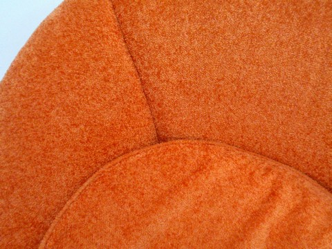 Bretz Pool Sessel orange bretz designklassiker lounge pool drehstuhl ufo orange kräuselvelours