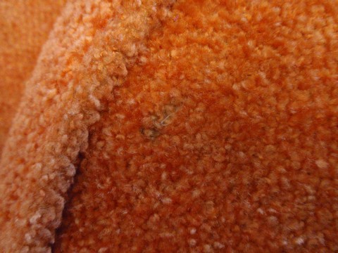 Bretz Pool Drehstuhl Stoff bretz designklassiker lounge pool drehstuhl ufo orange kräuselvelours