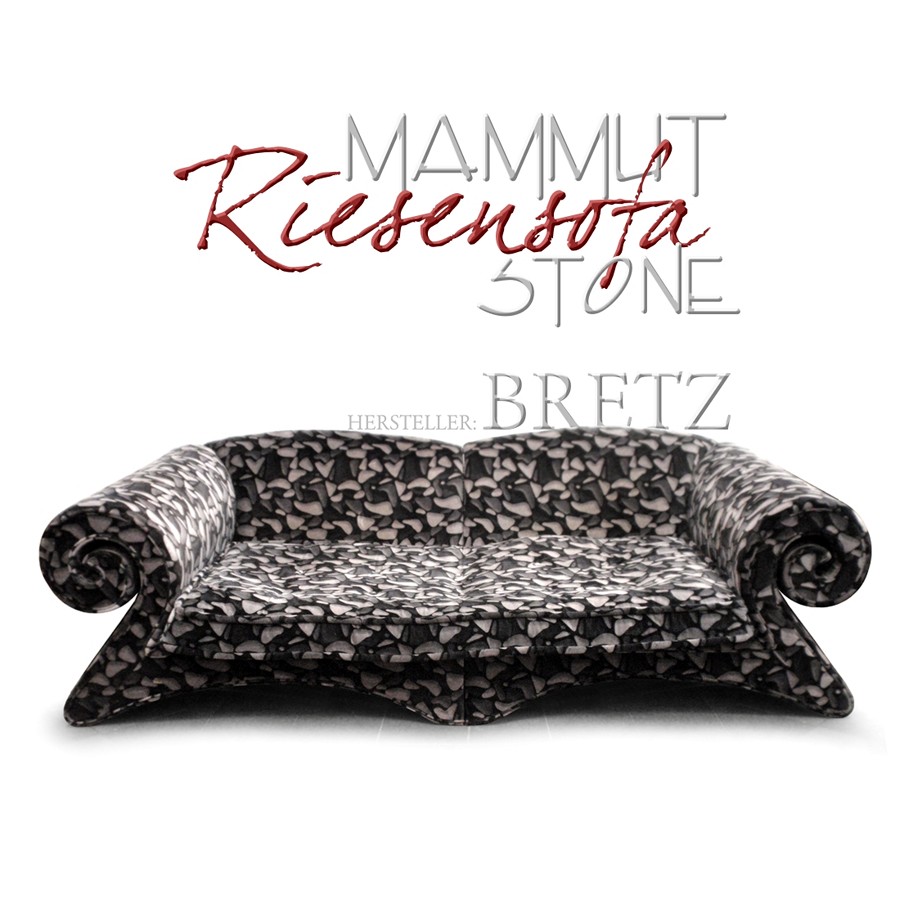 Bretz Sofa Mammut Stone schwarz Designersofa 1 Bretz designklassiker Sofa Mammut Stone schwarz weiß gebraucht