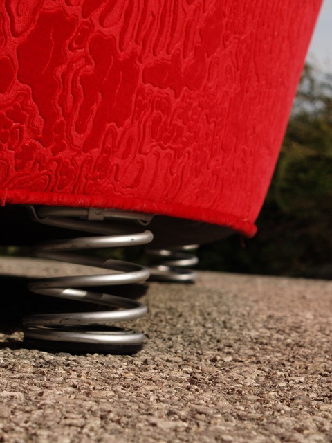 Bretz Pool "Ufo" Sofa Samt Strukturstoff 1 Bretz Sofa Pool Strukturstoff Samt rot 4