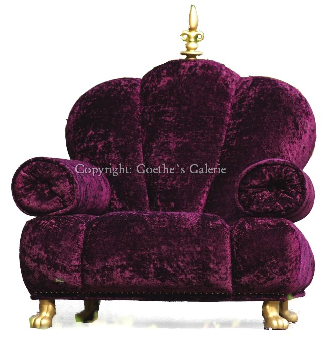 Bretz Designklassiker Sofa Barock Aladdin Ali Baba lila